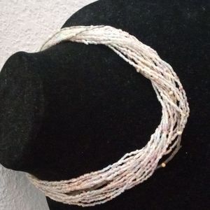 Seaglass bead necklace